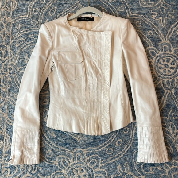 Gucci by Tom Ford 2004 paneled leather jacket - Picture 3 of 17